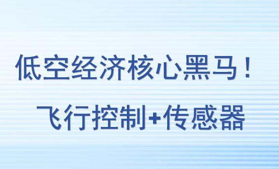 低空經(jīng)濟核心黑馬！飛行控制+傳感器，還被漢中航空+中航航空盯